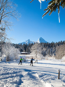 Langlaufen im Winterurlaub Berchtesgaden