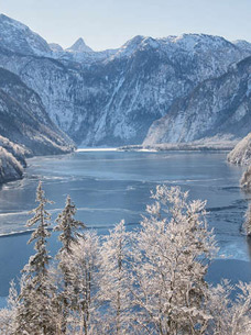 Winterlandschaft im Winterurlaub Berchtesgaden